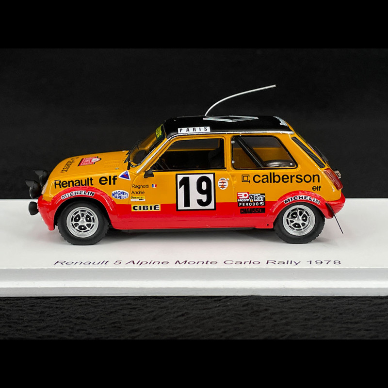 Renault 5 Alpine Gr2 Rallye 1978 Ragnotti /Andrié Spark 1:43