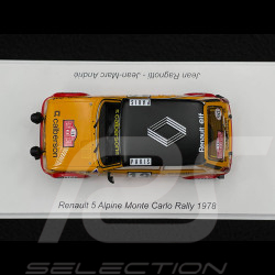 Renault 5 Alpine n° 19 2nd Rallye Monte Carlo 1978 1/43 Spark S6030