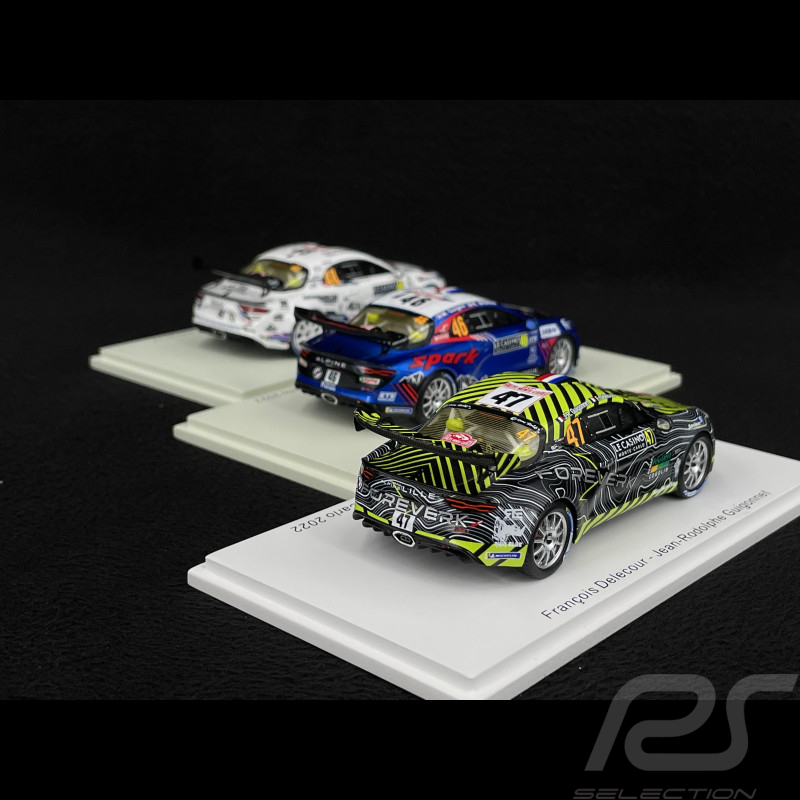 Set de 3 Alpine A110 Rallye Monte Carlo 2022 1/43 Spark