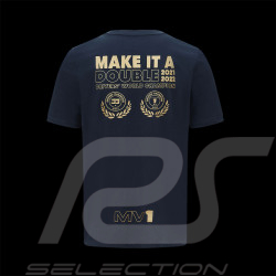 T-shirt Max Verstappen Red Bull Racing F1 World Champion Navy Blue 701225756-001 - men