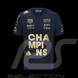 T-shirt Red Bull Racing Verstappen Pérez F1 Champion Constructeur Bleu Marine 701225757-001 - homme