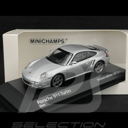 Porsche 911 Turbo Coupe Type 997 2009 Argent GT 1/43 Minichamps 943069016
