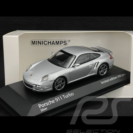 Porsche 911 Turbo Coupe Type 997 2009 GT Silber 1/43 Minichamps 943069016