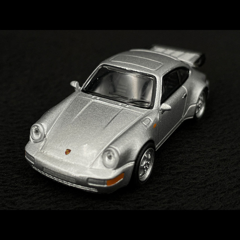 Porsche 911 Turbo 3.6 Type 964 1993 Argent Polaire 1/64 Schuco