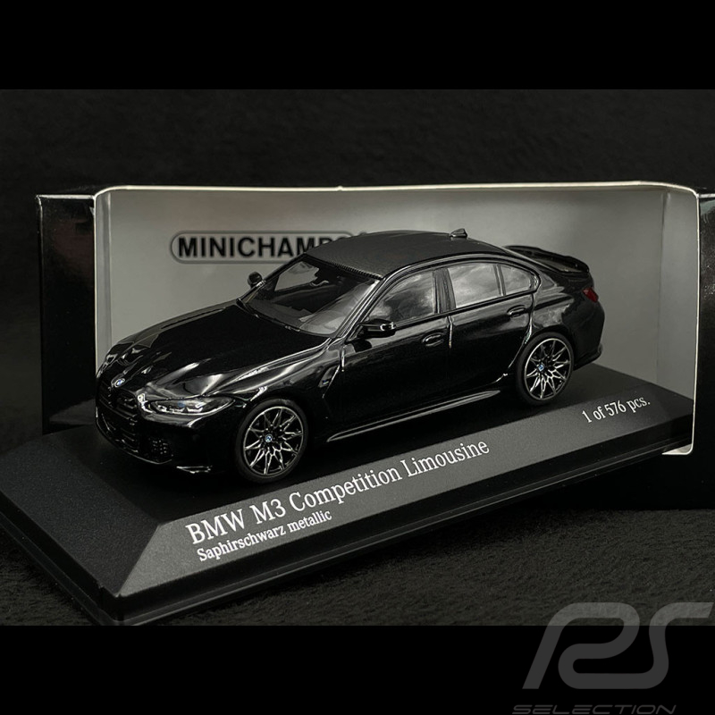 BMW M3 Competition Limousine 2020 Saphirschwarz Metallic 1/43 Minichamps 410020202