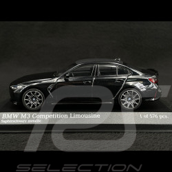 BMW M3 Competition Limousine 2020 Noir Saphir Métallique 1/43 Minichamps 410020202