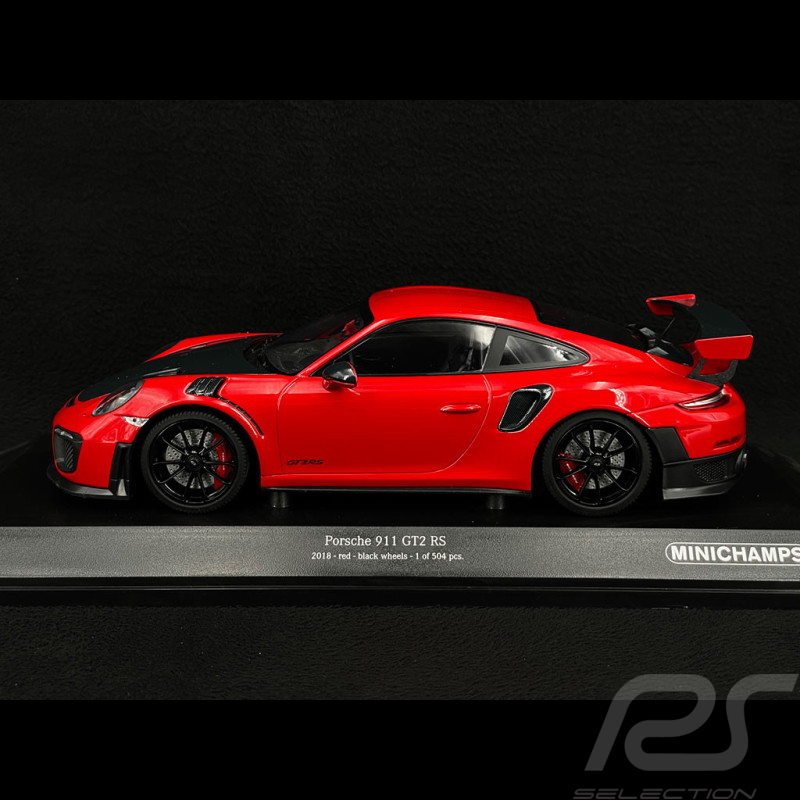 Porsche 911 GT2 RS Type 991 2018 Rouge Indien 1/18 Minichamps 155068307