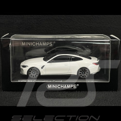 BMW M4 Competition Coupé 2020 Blanc Alpin 1/43 Minichamps 410020122