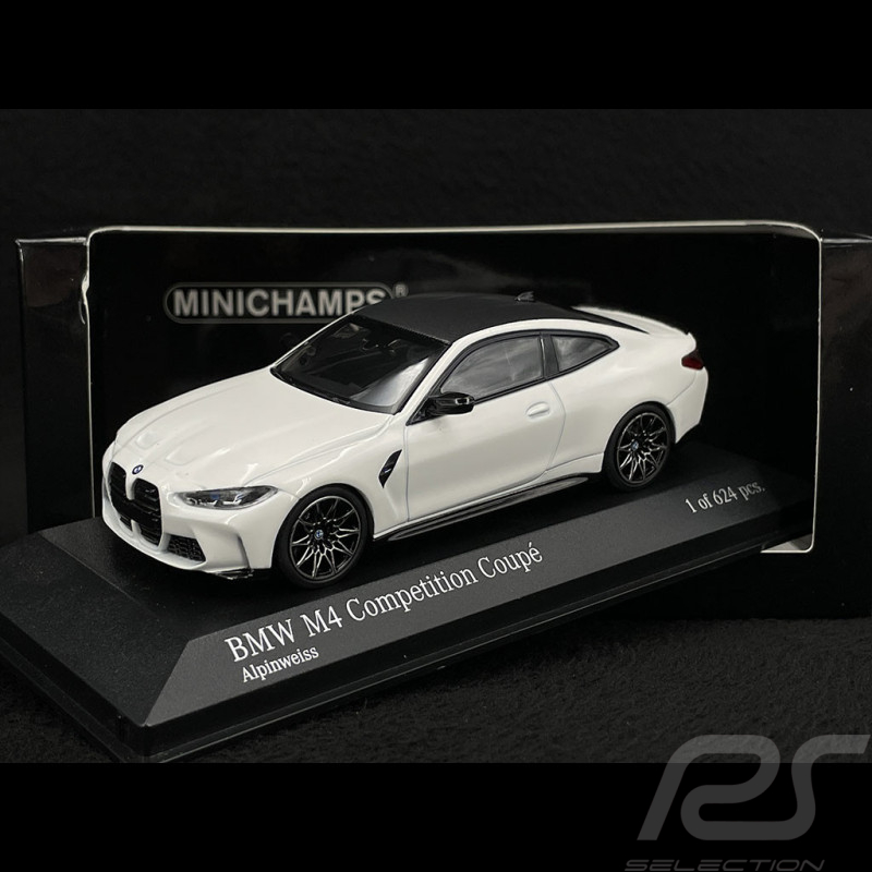 BMW M4 Competition Coupé 2020 Blanc Alpin 1/43 Minichamps 410020122
