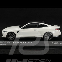 BMW M4 Competition Coupé 2020 Blanc Alpin 1/43 Minichamps 410020122