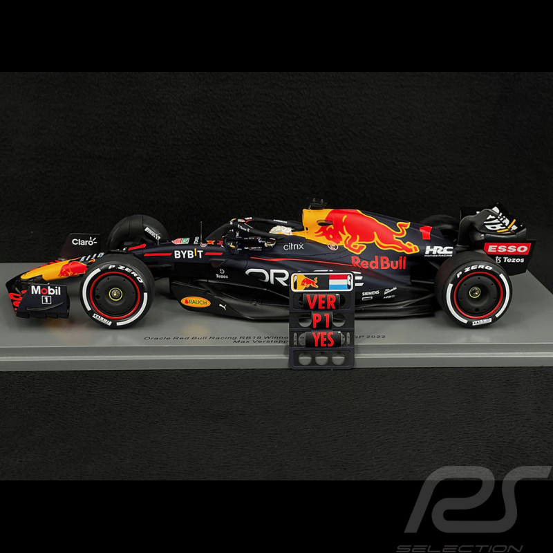 Max Verstappen Red Bull Racing RB18 n° 1 Vainqueur GP Arabie Saoudite 2022 F1 1/18 Minichamps 18S754