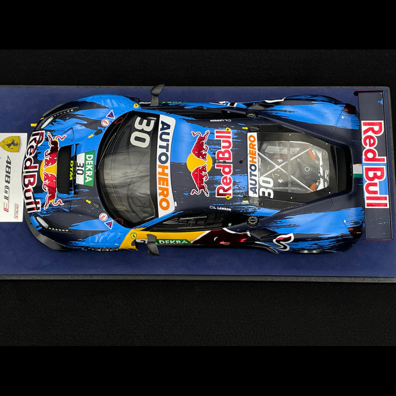 Looksmart Ferrari 488 Gt3 Evo 3.9l Turbo V8 Team Alphatauri N 23 Dtm Season 2021 A.albon 1:18 Matte Blue White