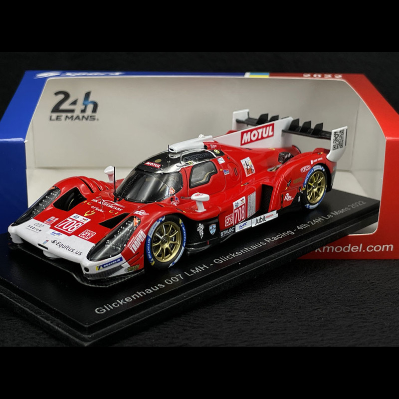 Glickenhaus 007 LMH n° 708 4ème 24h Le Mans 2022 1/43 Spark S8613