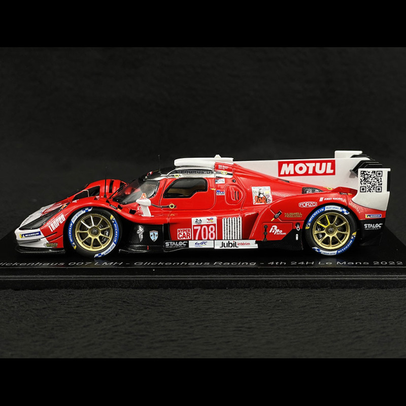 Glickenhaus 007 LMH n° 708 4th 24h Le Mans 2022 1/43 Spark S8613