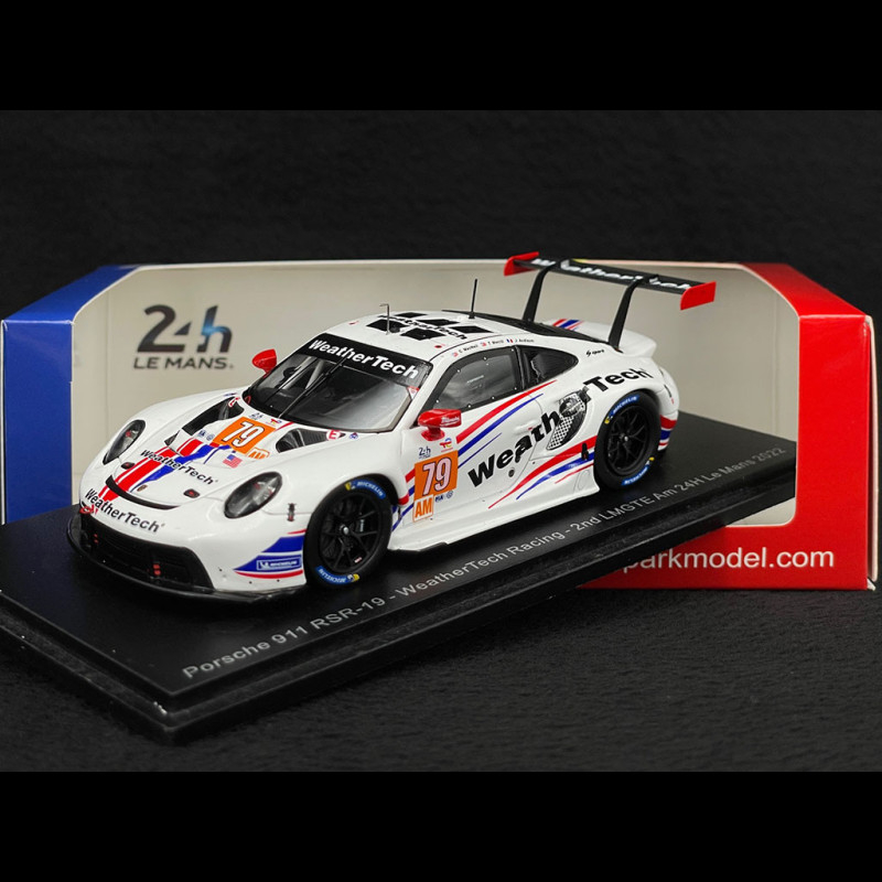 Porsche 911 RSR-19 Type 991 n° 79 2ème 24h Le Mans 2022 1/43 Spark