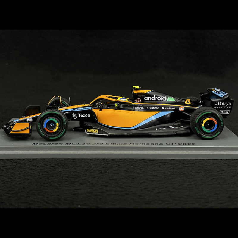 Miniature F1 SPARK 1/43 - McLaren MCL36 - GP Emilia Romagna 2022 (L. Norris)
