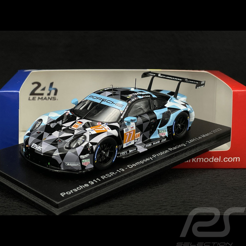 Porsche 911 RSR-19 Type 991 n° 77 24h Le Mans 2022 1/43 Spark S8650
