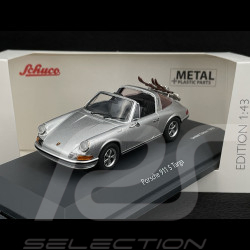 Porsche 911 S Targa 1967 Silver with skis 1/43 Schuco 450367800