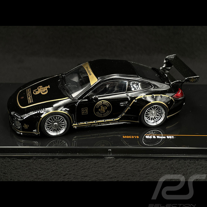 Porsche 911 Carrera 4S 2007 Old and New 997 2019 Black 1/43 Ixo Models MOC319
