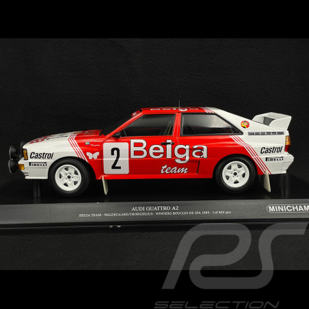 Audi Quattro A2 n° 2 Vainqueur Boucles de Spa 1985 1/18 Minichamps 155851102