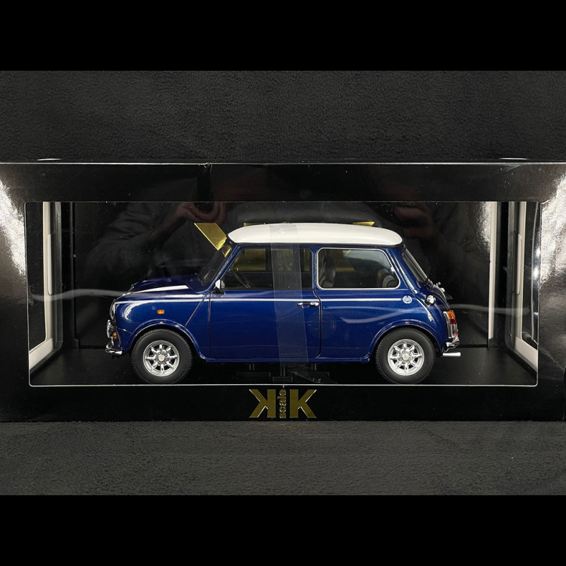 Mini Cooper LHD 1992 Metallic Blue / White 1/12 KK Scale KKDC120053L