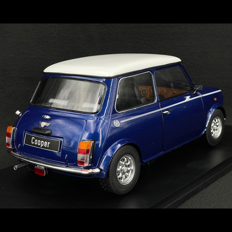 Mini Cooper LHD 1992 Metallic Blue / White 1/12 KK Scale KKDC120053L