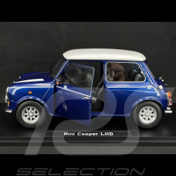 Mini Cooper LHD 1992 Bleu Métallique / Blanc 1/12 KK Scale KKDC120053L