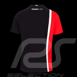 T-shirt Ducati Corse Moto GP Bagnaia Miller Schwarz asymmetrisch Rot / Weiß DU2236003 - herren