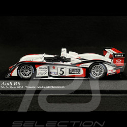 Audi R8 n°5 Sieger 24h Le Mans 2004 1/43 Minichamps 400041305