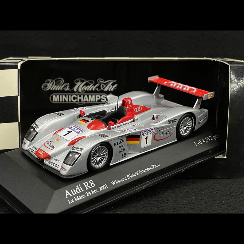 Miniature Audi R8 1/43 SpecialC .-130 No.5 24h Le Mans 2004 - Voiture