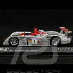 Audi R8 n°1 Sieger 24h Le Mans 2001 1/43 Minichamps 400011201