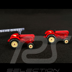 Coffret Porsche Diesel Tracteurs 1956-1963 avec grue Demag fourgonnette VW T1 et panneau 1/87 Wiking 099095