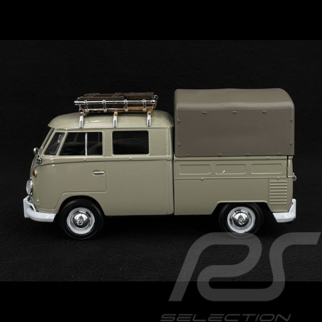 Volkswagen Transporter Combi T1 Pickup Tarpaulin 1950 sand beige AfrikaKorps 1/24 MotorMax 79553B