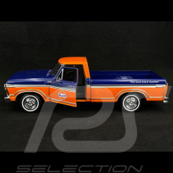 Ford F150 Custom 1979 Gulf Orange / Bleu 1/24 MotorMax 79652