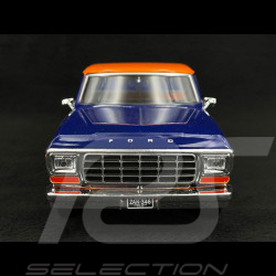Ford F150 Custom 1979 Gulf Orange / Blue 1/24 MotorMax 79652