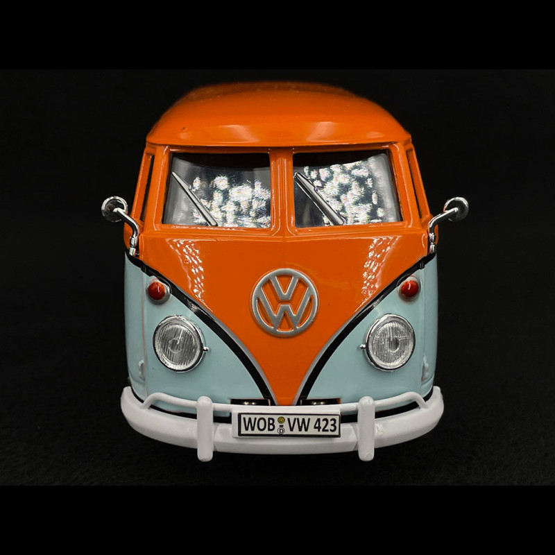 Modell Spielzeug Auto Spielzeugauto Modellauto Bulli 1972 VW Bus T2 blau  orange, Spielzeug, Freizeit