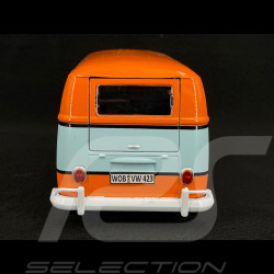 Volkswagen Transporter Combi T1 Gulf 1964 Orange / Bleu 1/24 MotorMax 79649