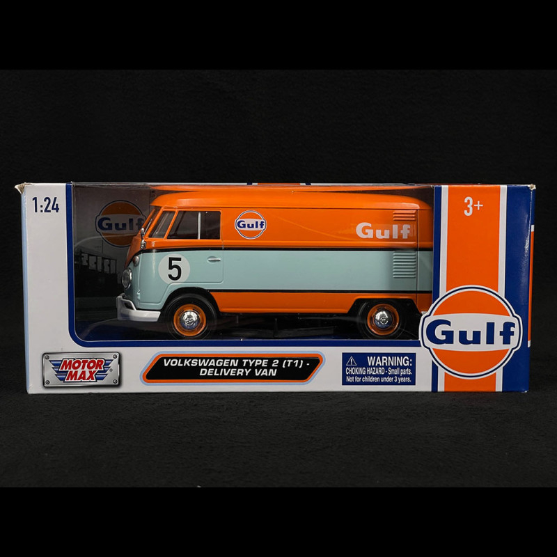 Volkswagen Transporter Combi T1 Gulf 1964 Orange / Bleu 1/24