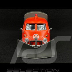 Volkswagen Transporter Bulli T1 Pickup Pläne Schneepflug 1950 Orange 1/24 MotorMax 75593