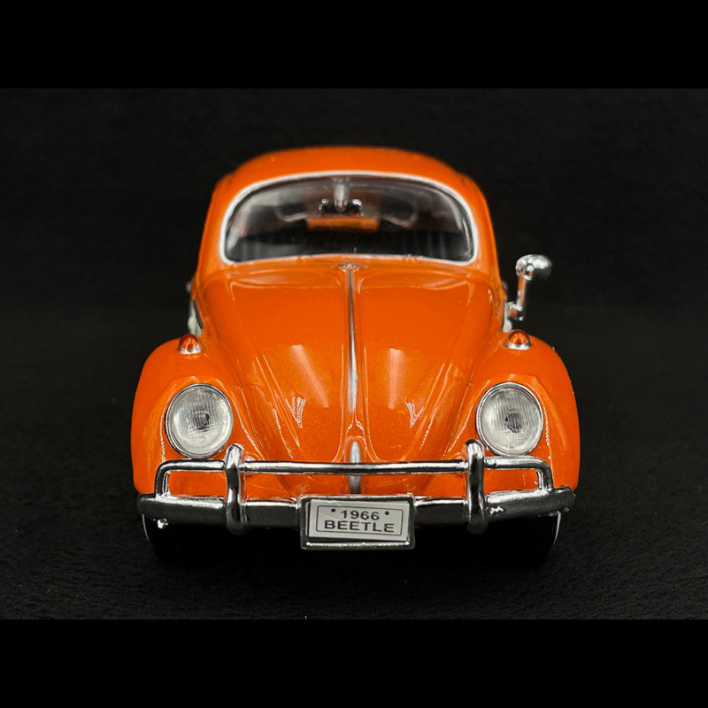 Volkswagen Beetle 1966 Orange / White 1/24 MotorMax 79558