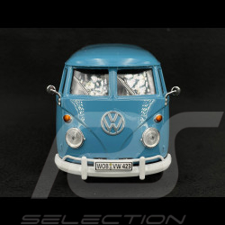 Volkswagen Transporter Combi T1 1950 Blue 1/24 MotorMax 79342