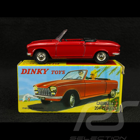 Peugeot 204 Cabriolet 1966 Red 1/43 Norev Dinky Toys NT511