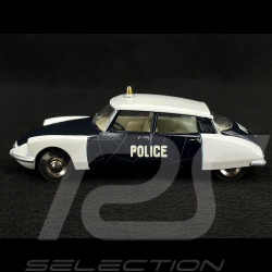 Citroen DS 19 Police 1959 White / Black 1/43 Norev Dinky Toys NT501