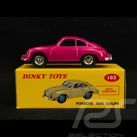 Porsche 356 A Coupé 1956 Rose Fuchsia 1/43 Norev Dinky Toys 182