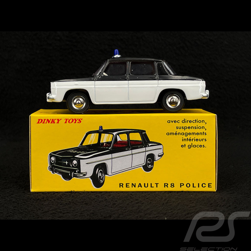 Renault R8 Police 1964 Noir / Blanc 1/43 Norev Dinky Toys 517P