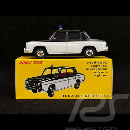 Renault R8 Police 1964 Noir / Blanc 1/43 Norev Dinky Toys 517P