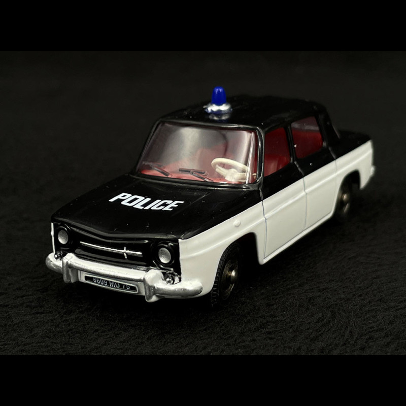 Renault R8 Police 1964 Black / White 1/43 Norev Dinky Toys 517P