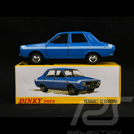 Renault 12 Gordini 1972 Blau / Weiß 1/43 Norev Dinky Toys 1424G