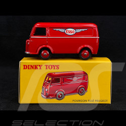 Peugeot D3A Panel Van 1950 Red 1/43 Norev Dinky Toys 25BR
