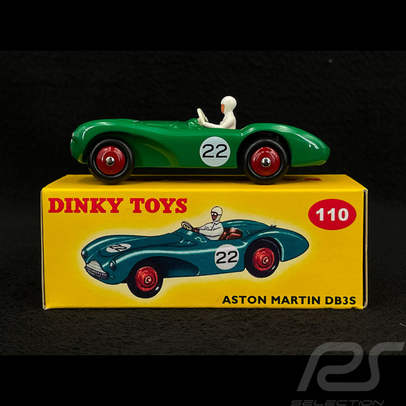 Aston Martin DB3S Nr 22 Sieger Grand Prix Spa 1955 Paul Frère 1/43 Norev Dinky Toys 110S